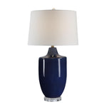 Tavi Table Lamp - Crackled Navy
