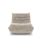 Dontae All Foam Armless Chair and Ottoman - Beige