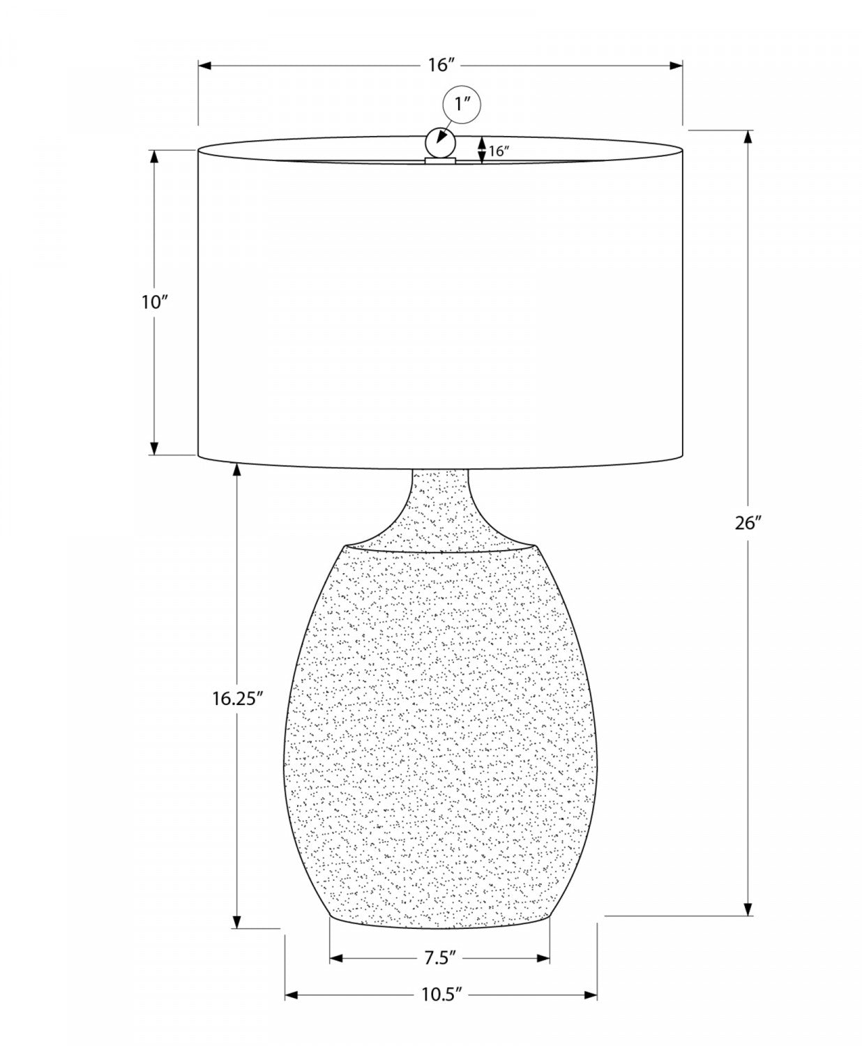 Upton Table Lamp - Cream