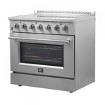 Forno Galiano 36" Stainless Steel Freestanding Electric Range With True Convection And Air Fry (5.36 Cu. Ft.) - FFSEL6083-36