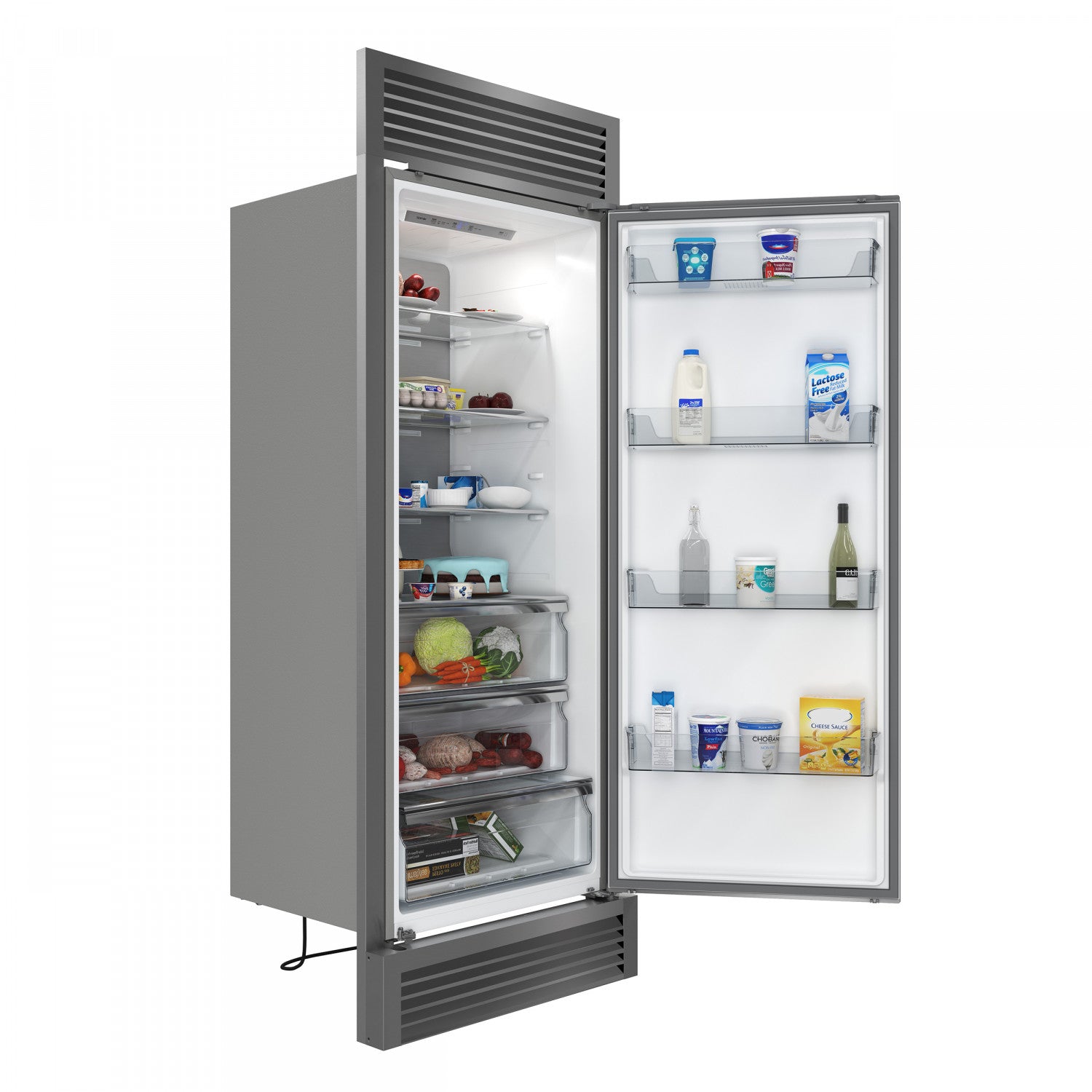 Forno Maderno 28" Stainless Steel Built-in Convertible Refrigerator/Freezer with Right Swing Door (13.6 Cu. Ft.) - FFFFD1722-32RSG