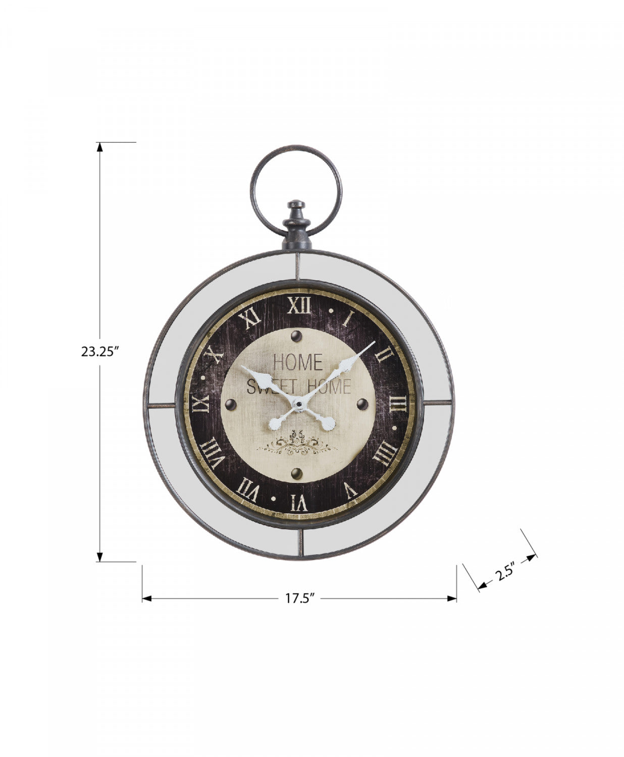Luster Clock - Brown