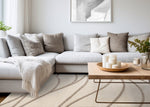 Palace Modern Curves Area Rug - 8' X 11' - Cream/Taupe
