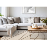 Palace Modern Curves Area Rug - Cream Taupe - 8' X 11'