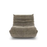 Dontae All Foam Armless Chair and Ottoman - Taupe