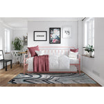 Novogratz Bright Pop Metal Twin Daybed with Trundle - Dusty Rose