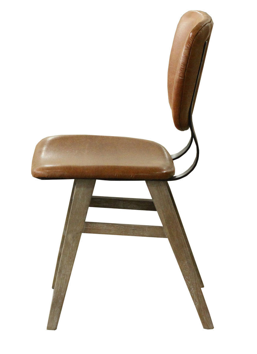 Lamarthe Dining Chair - Tan Brown - Set of Two