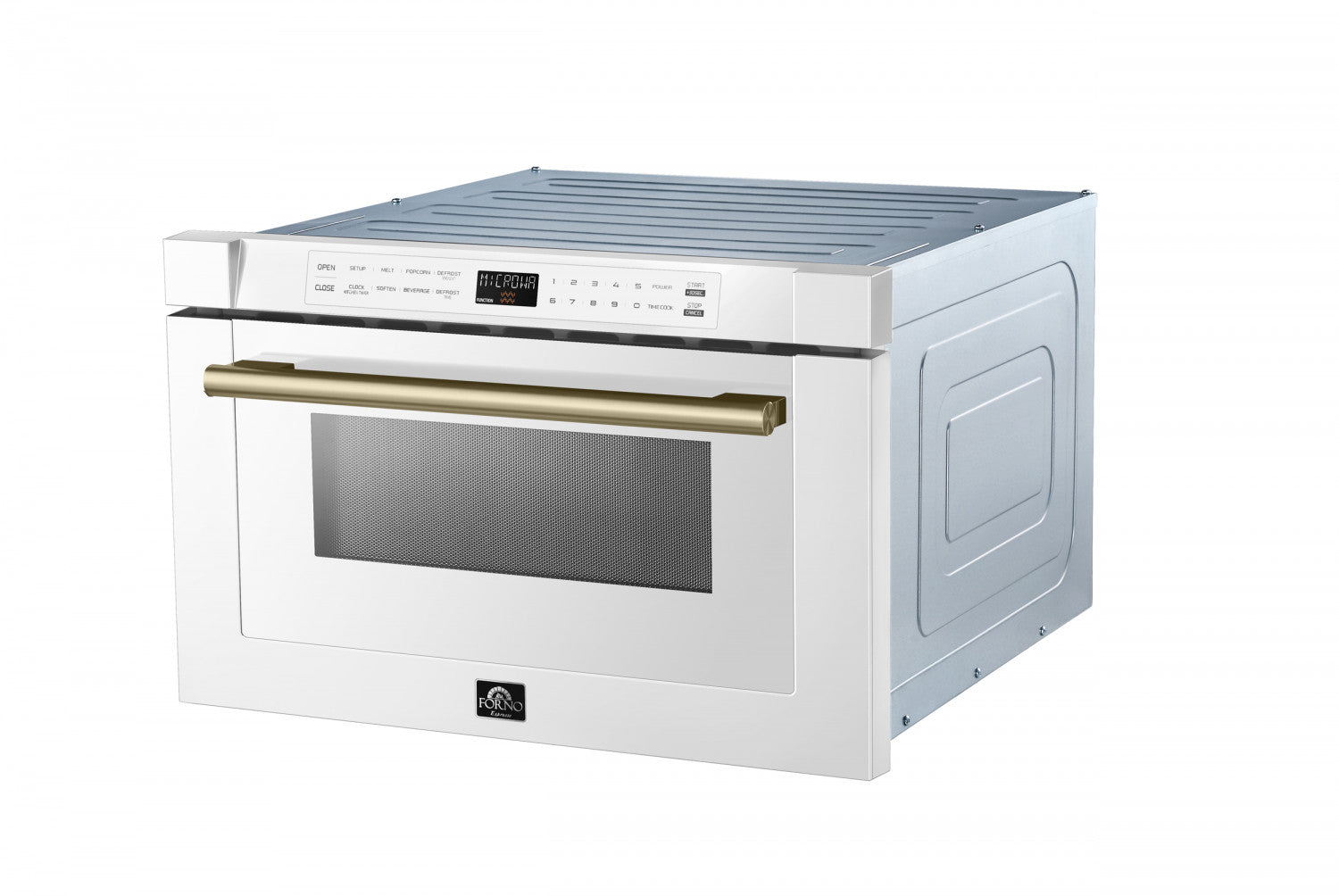 Forno Capoliveri White 24" Built-In Microwave Drawer (1.2 Cu. Ft.) - FMWDR3000-24WHT