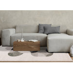 Misha Modern Geometric Area Rug - White Grey - 5' X 8'