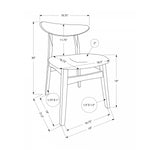 Valencia Dining Chair - Walnut - Set Of Two