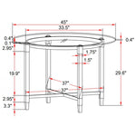 Carha Dining Table - Silver