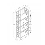 Renna Bookcase - Dark Brown