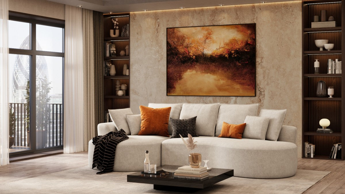 Ibiza All Foam Sectional - Beige