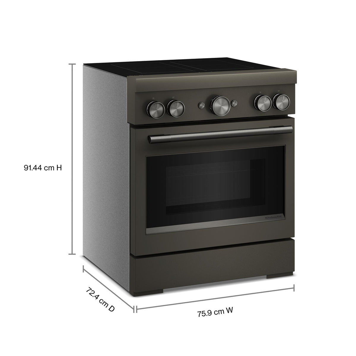 KitchenAid Black Ore Slide-In Electric Range (4.1 cu. ft.) - KFIS930SBE