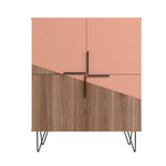 Velling Low Cabinet - Brown/Pink