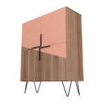 Velling Low Cabinet - Brown/Pink