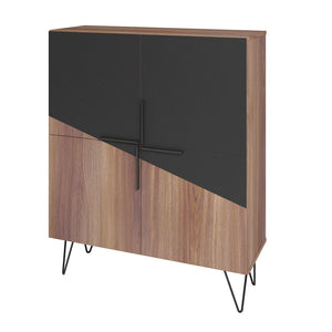 Velling Low Cabinet - Brown/Black