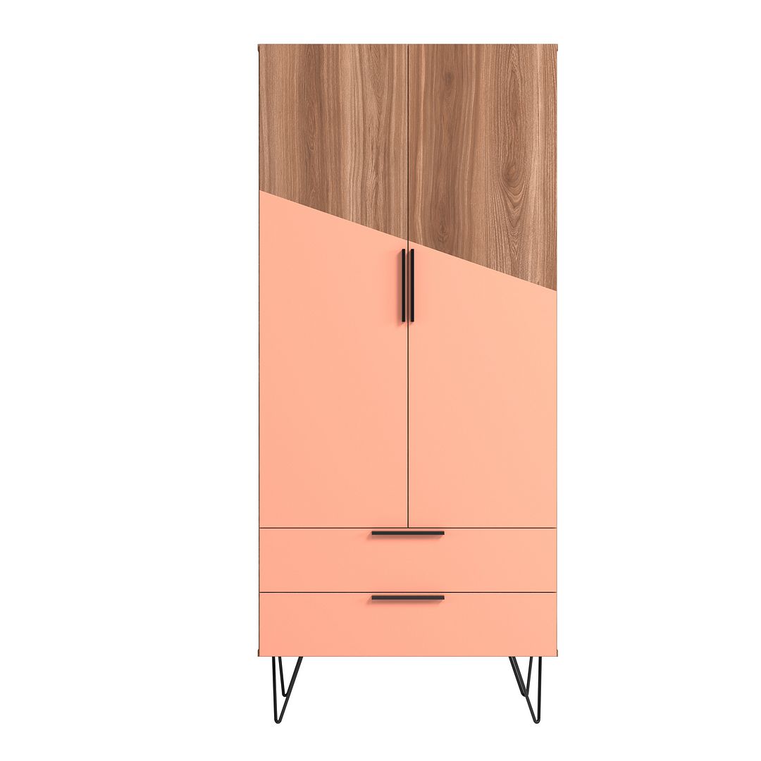 Velling Tall Cabinet - Brown/Pink