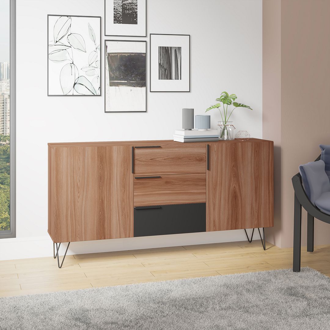 Velling 63" Sideboard - Brown/Black