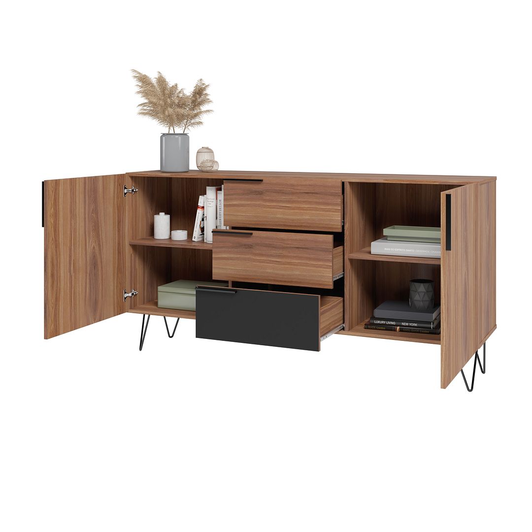 Velling 63" Sideboard - Brown/Black