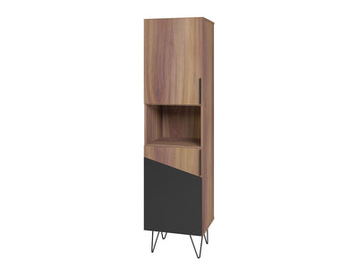 Velling Bookcase Cabinet - Brown/Black