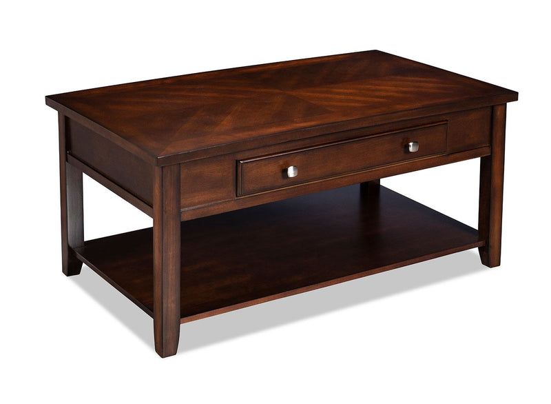 Linden Lift Top Coffee Table Cherry Leon's