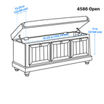 Woodwell Bench - Antique White