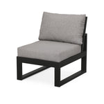 POLYWOOD® EDGE 6-Piece Modular Deep Seating Set - Black/Grey Mist