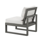 POLYWOOD® EDGE 5-Piece Modular Deep Seating Set - Slate Grey/Natural Linen