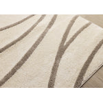 Palace Modern Curves Area Rug - Cream Taupe - 8' X 11'