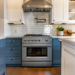 Forno Premium Stainless Steel Kitchen Package with Side-by-Side Refrigerator and Gas Range - FBDL-020-03-CAUS