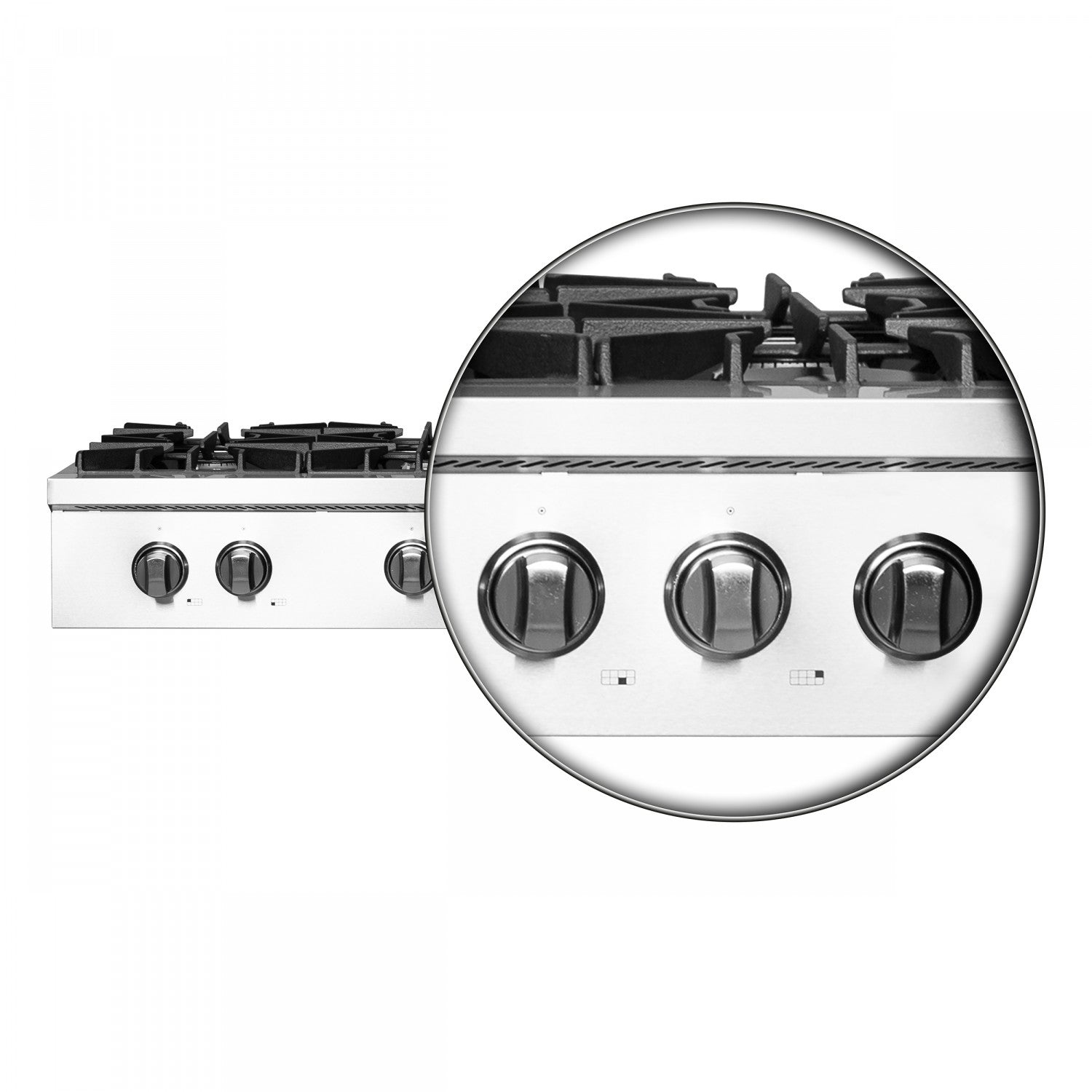 Forno Cossato Stainless Steel 48" Pro-style Gas Cooktop - FCTGS5737-48