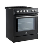 Forno Leonardo Black Slide-In Induction Range (5.0 Cu. Ft.) - FFSIN0982-30BLK