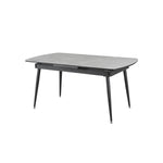 Erme Extendable Dining Table - Dark Grey