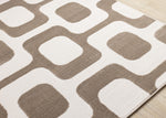 Logan Modern Vintage Area Rug - 8' X 11' - Brown/Cream
