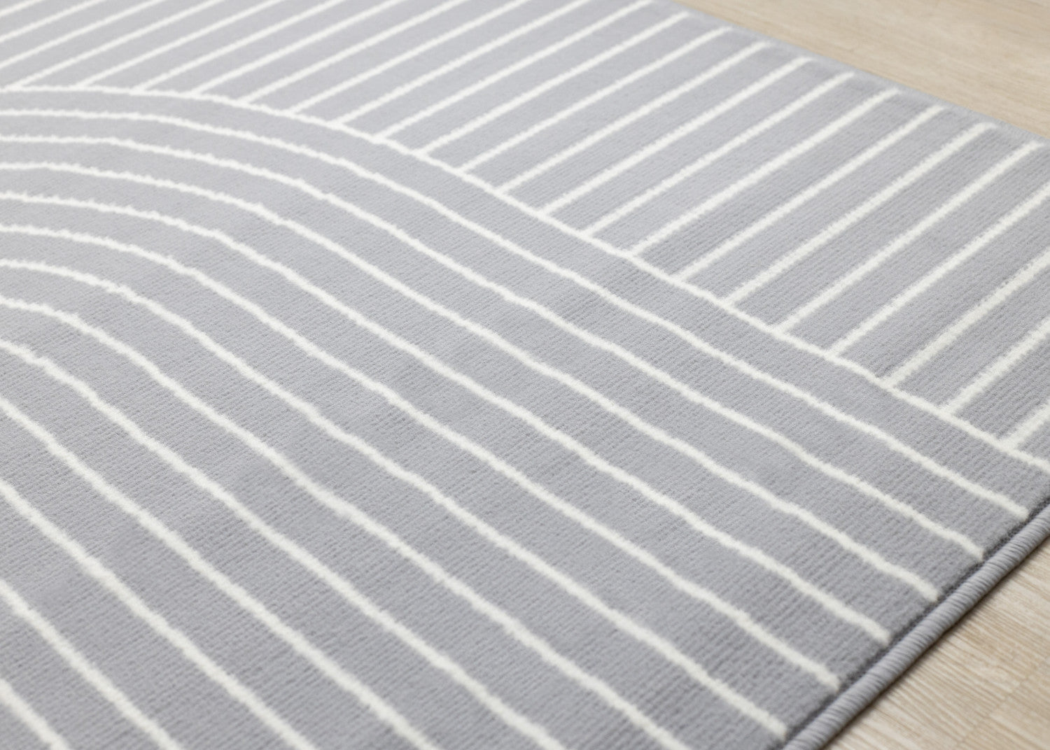 Functional Modern Arches Area Rug - Grey White - 8' X 11'