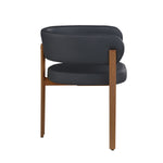 Rhett Dining Chair - Black/Walnut - Set of Two