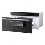 Forno Capoliveri Black 30" Built-In Microwave Drawer (1.2 Cu. Ft.) - FMWDR3000-30BLK