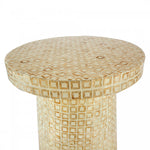 Destiny Side Table - White/Gold