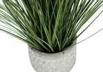 21" Grass Plant With 4" White Pot - Green