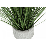 21" Grass Plant With 4" White Pot - Green