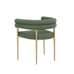 Brantley Dining Chair - Green/Gold - Set of Two