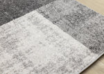 Elise Modern Geometric Area Rug - Grey Black White - 5' X 8'
