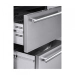 Forno Capraia 30" Stainless Steel 144 Bottle Dual Zone Wine Cooler with Two Beverage Drawers - FWCDR6661-30S