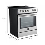 Forno Leonardo Stainless Steel Slide-In Electric Range (5.0 Cu. Ft.) - FFSEL6022-30