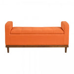 Elayne Ottoman Bench - Orange