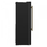 Forno Salerno 33" Black Freestanding Side-by-side Refrigerator (15.6 Cu. Ft.) - FFRBI1805-33BLK