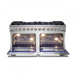 Forno Capriasca 60" Stainless Steel Freestanding Double Oven Gas Range (8.64 Cu. Ft.) - FFSGS6260-60