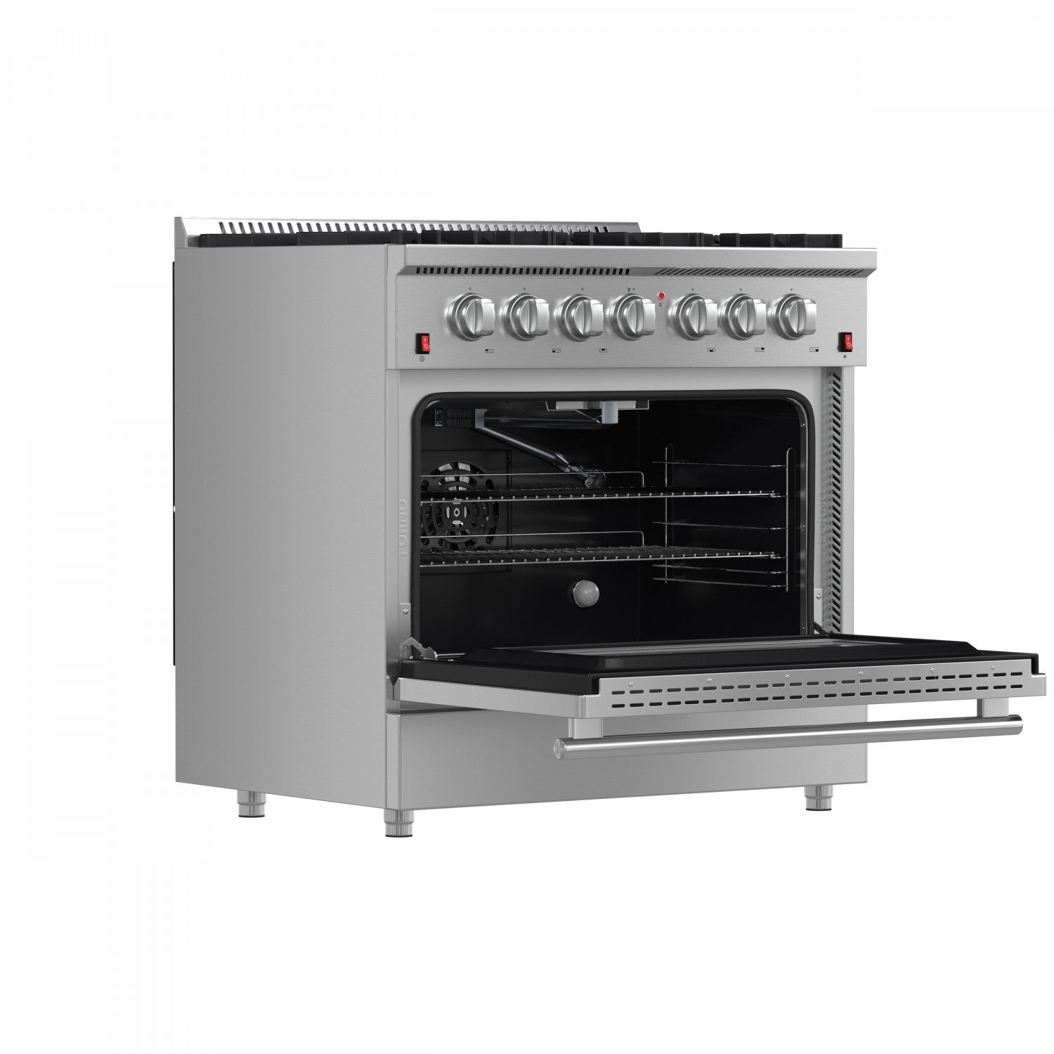 Forno Galiano 36" Stainless Steel Freestanding Gas Range (5.36 Cu. Ft.) - FFSGS6244-36