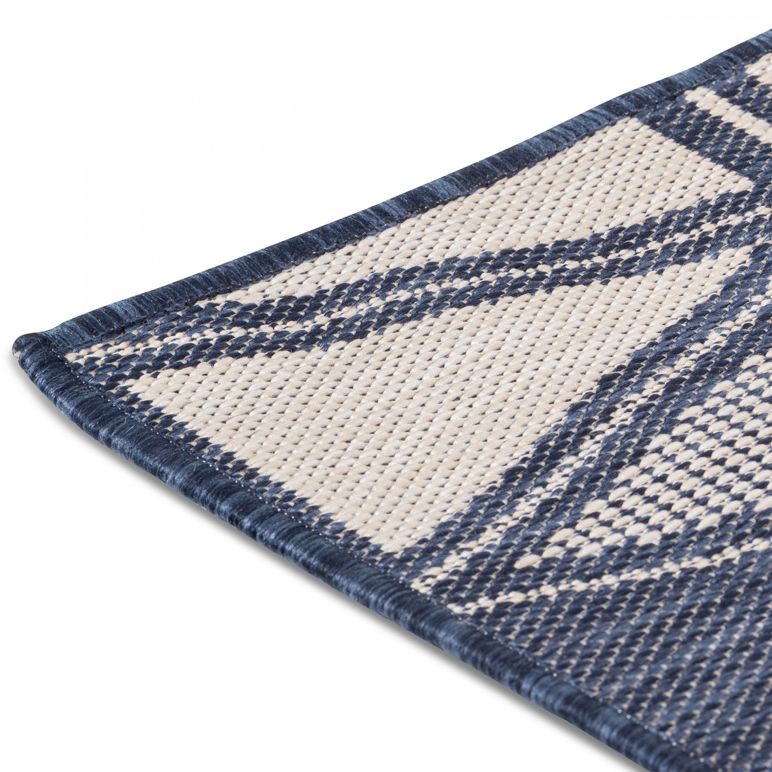 Cabana Triangles Indoor/Outdoor Rug - 6' x 9' - Blue